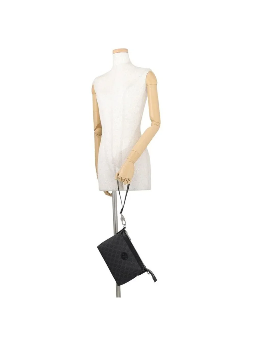 Gucci Shoulder Bag Interlocking G GG Supreme Leather Black